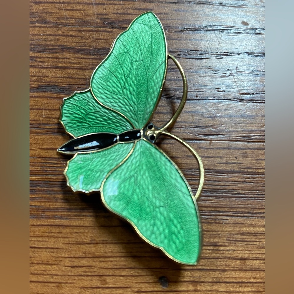 David-Andersen Vintage Enamel Butterfly Pin